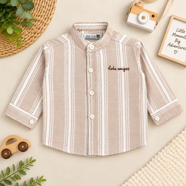 Little_Folks_Boys_Striped_Shirt_&_Cargo_Pants_Set