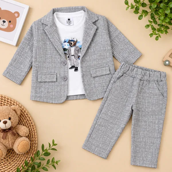 Little_Folks_Boys_Textured_Blazer,_Printed_T-Shirt_&_Pants_Set