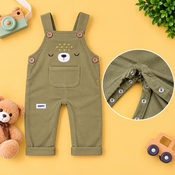 Little_Folks_Cotton_Bear_Face_Corduroy_Dungaree_Set