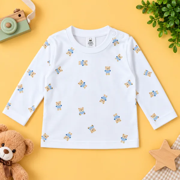 Little_Folks_Cotton_Bear_Face_Corduroy_Dungaree_Set
