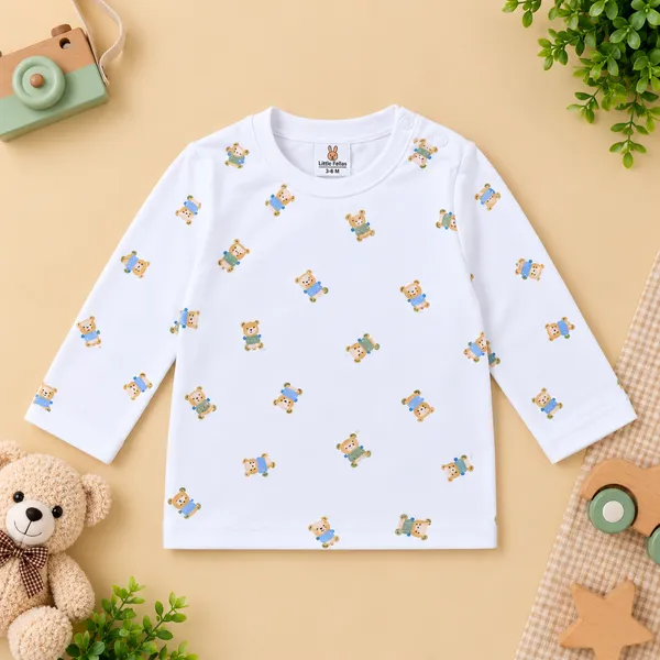 Little_Folks_Cotton_Bear_Face_Corduroy_Dungaree_Set