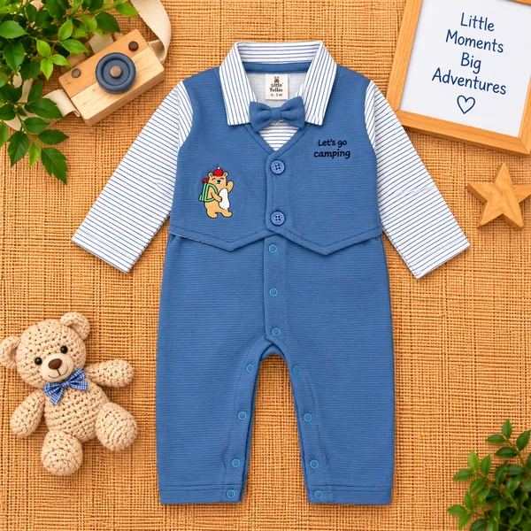 Little_Folks_Cotton_Camping_Theme_Bow_Tie_Romper