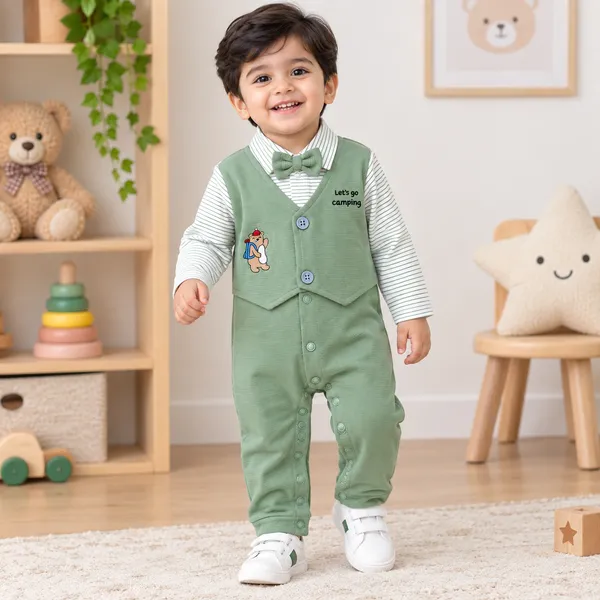 Little_Folks_Cotton_Camping_Theme_Bow_Tie_Romper