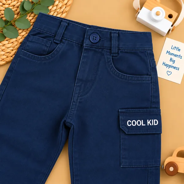 Little_Folks_Cotton_Checkered_Shirt,_Printed_T-Shirt_&_Cargo_Pant_Set