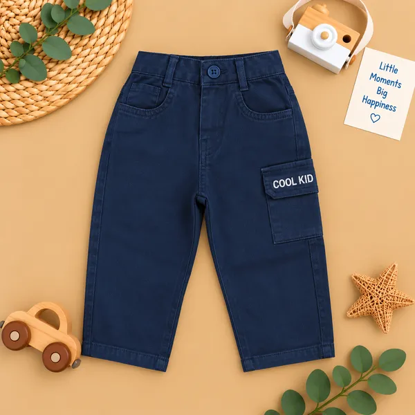 Little_Folks_Cotton_Checkered_Shirt,_Printed_T-Shirt_&_Cargo_Pant_Set