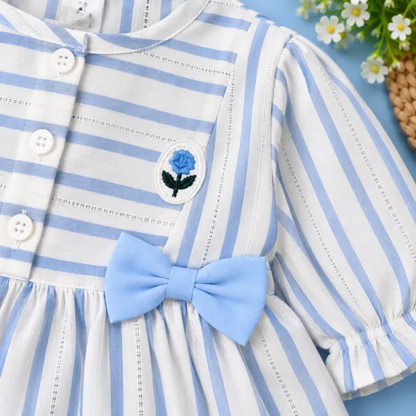 Little_Folks_Cotton_Striped_Girls_Dress_&_Pant_Set