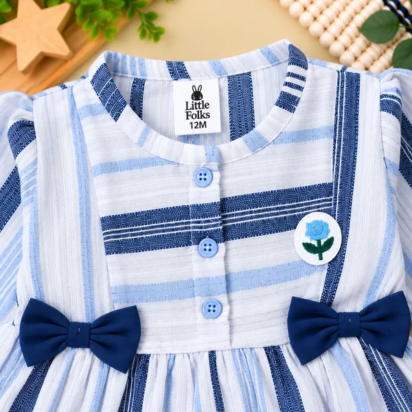 Little_Folks_Cotton_Striped_Girls_Dress_&_Pant_Set