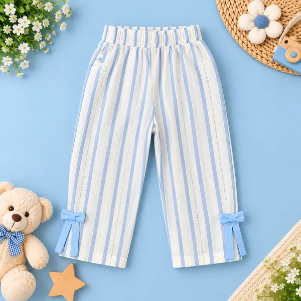 Little_Folks_Cotton_Striped_Girls_Dress_&_Pant_Set