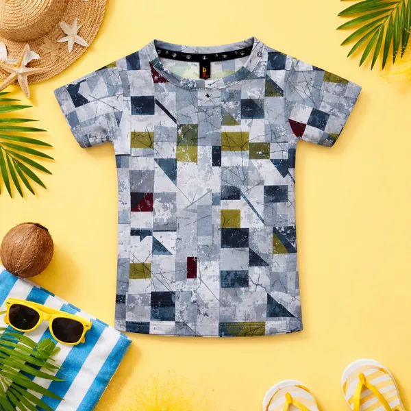 DOLPHIN_TRENDY_PRINTED_KIDS_CO-ORD_SET_(T-SHIRT_&_SHORTS_COMBO)_�_ABSTRACT_SUMMER_COLLECTION
