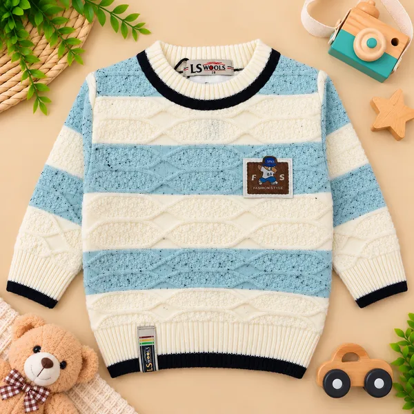 Ls_Wools_Kids_Winter_Sweater_&_Cargo_Pants_Set_Full_Sleeve_Knitted_Sweater_With_Black_Trouser