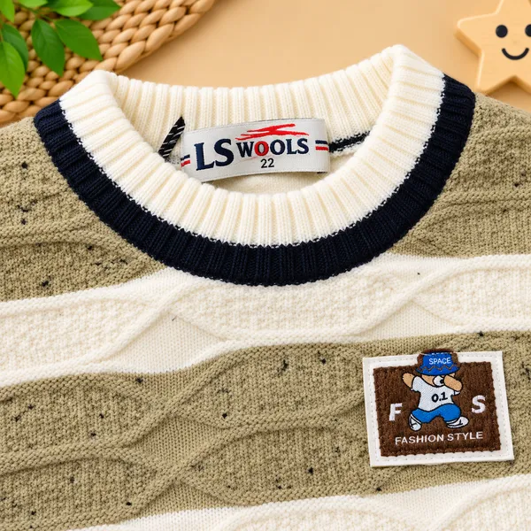 Ls_Wools_Kids_Winter_Sweater_&_Cargo_Pants_Set_-_Full_Sleeve_Knitted_Sweater_With_Black_Trouser
