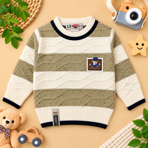 Ls_Wools_Kids_Winter_Sweater_&_Cargo_Pants_Set_-_Full_Sleeve_Knitted_Sweater_With_Black_Trouser