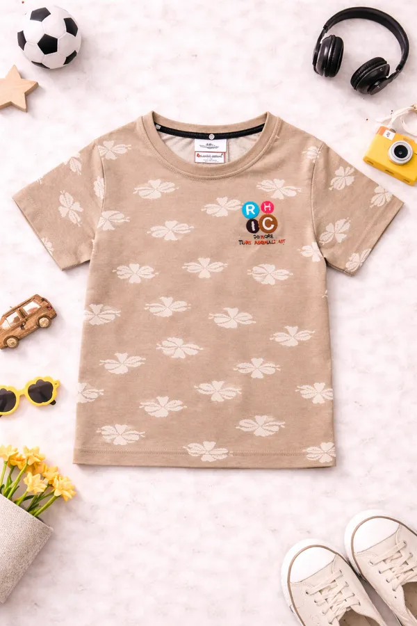 Aura_Moda_Girls_Premium_Jacquard_T-Shirt_&_Capri_Set_(3/4th)_Textured_Stylish_Outfit