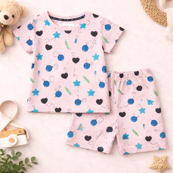 Aura_Moda_Kids_Summer_Co-ord_Set_Soft_Cotton_T-Shirt_&_Shorts_Combo