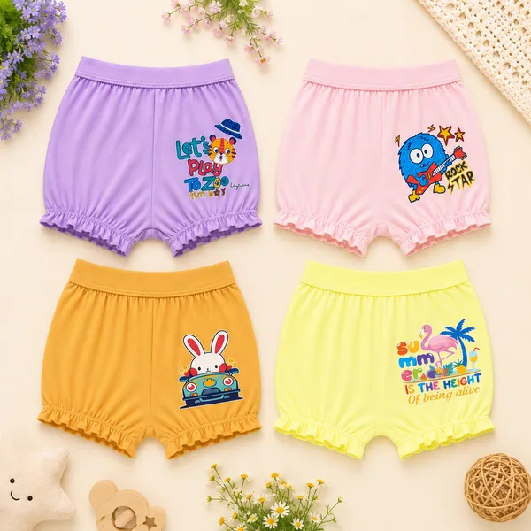 James_&_Harper_Baby_Cotton_Bloomer_|_Soft_&_Breathable_Printed_Baby_Bloomers_Pack_Of_4