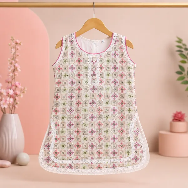 Girls_Floral_Printed_Sleeveless_Kurti_with_Pink_Patiala_Salwar_Set_|_Cotton_Ethnic_Wear_|_Traditional_Festive_Outfit_for_Girls