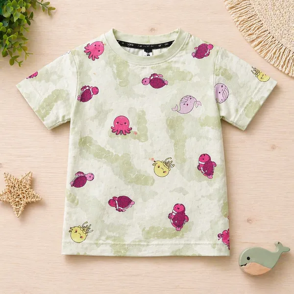 DOLPHIN_CUTE_CARTOON_PRINTED_KIDS_CO-ORD_SET_(T-SHIRT_&_SHORTS_COMBO)_FUN_SUMMER_COLLECTION