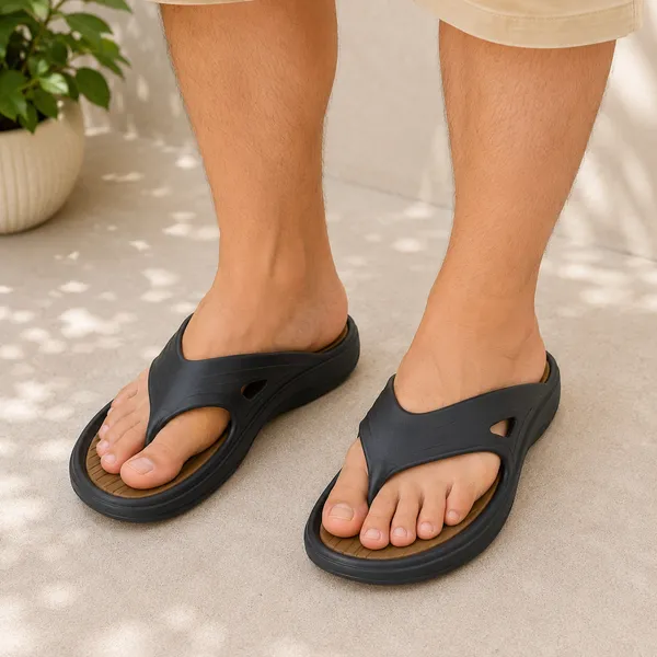 Evok_Men's_Lightweight_Comfort_Flip_Flops_|_Soft_Cushioned_EVA_Thong_Slippers_|_Anti-Slip_Casual_Bathroom,_Beach_&_Daily_Wear_Sandals_|_Black_&_Brown