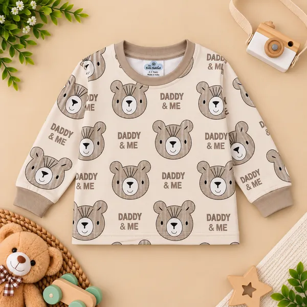 Natkhat_Daddy_&_Me_Lion_Print_Full_Sleeve_T-Shirt_&_Jogger_Set
