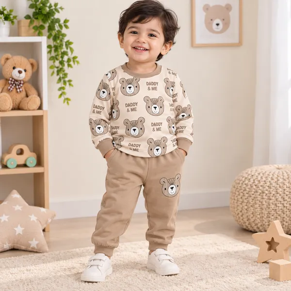 Natkhat_Daddy_&_Me_Lion_Print_Full_Sleeve_T-Shirt_&_Jogger_Set