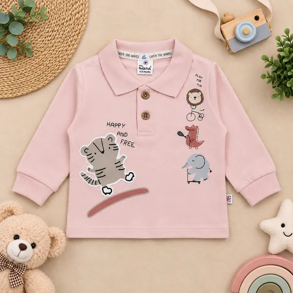 Natkhat_Happy_&_Free_Animal_Print_Polo_T-Shirt_&_Jogger_Set