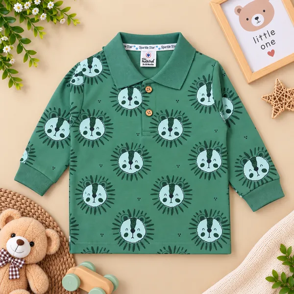 Natkhat_Little_Roar_Lion_Print_Polo_T-Shirt_&_Jogger_Set