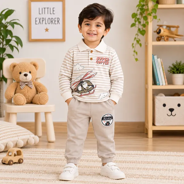Natkhat_Super_Copter_Helicopter_Print_Full_Sleeve_Polo_T-Shirt_&_Jogger_Set