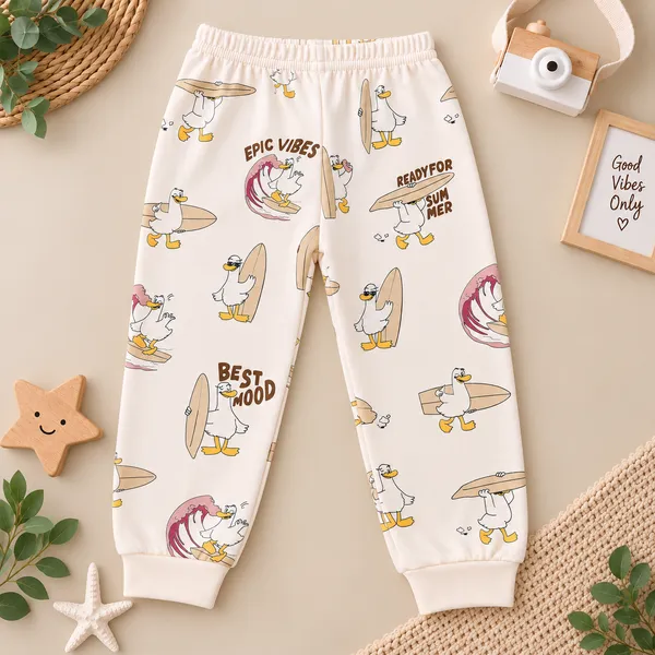 Natkhat_Surfing_Duck_Print_Full_Sleeve_T-Shirt_&_Jogger_Set
