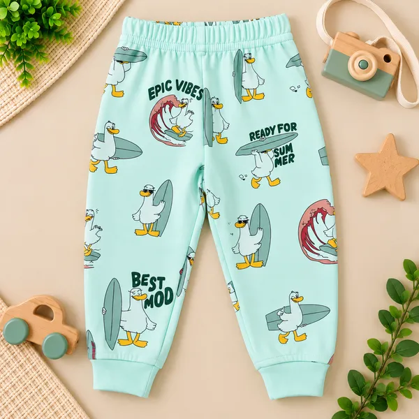 Natkhat_Surfing_Duck_Print_Full_Sleeve_T-Shirt_&_Jogger_Set