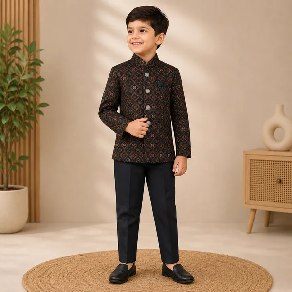 Neon_Boys_Black_Printed_Ethnic_Jacket_Set_with_Pant_&_Dhoti