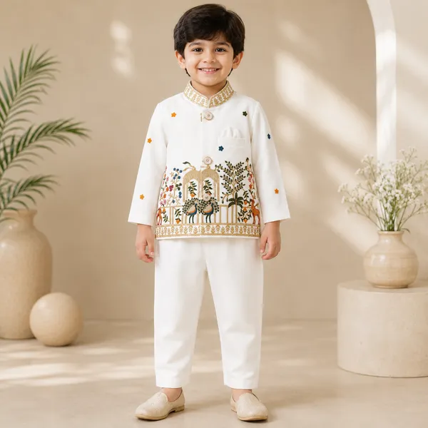 Neon_Boys_Off_White_Printed_Nehru_Jacket_Set_with_Pant_&_Dhoti