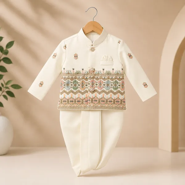 Neon_Boys_Off_White_Printed_Nehru_Jacket_Set_with_Pant_&_Dhoti