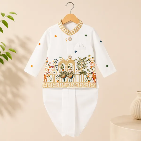 Neon_Boys_Off_White_Printed_Nehru_Jacket_Set_with_Pant_&_Dhoti