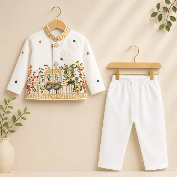 Neon_Boys_Off_White_Printed_Nehru_Jacket_Set_with_Pant_&_Dhoti