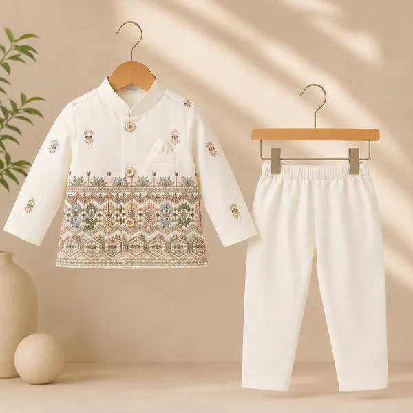 Neon_Boys_Off_White_Printed_Nehru_Jacket_Set_with_Pant_&_Dhoti