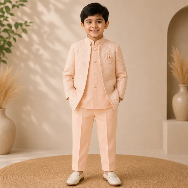 Neon_Boys_Peach_Embroidered_Indo-Western_Jacket_Set_with_Kurta_&_Pants