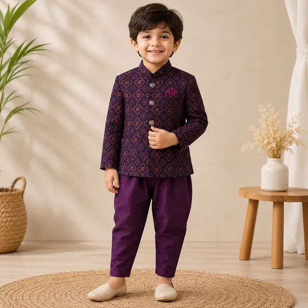 Neon_Boys_Wine_Printed_Ethnic_Jacket_Set_with_Pant_&_Dhoti
