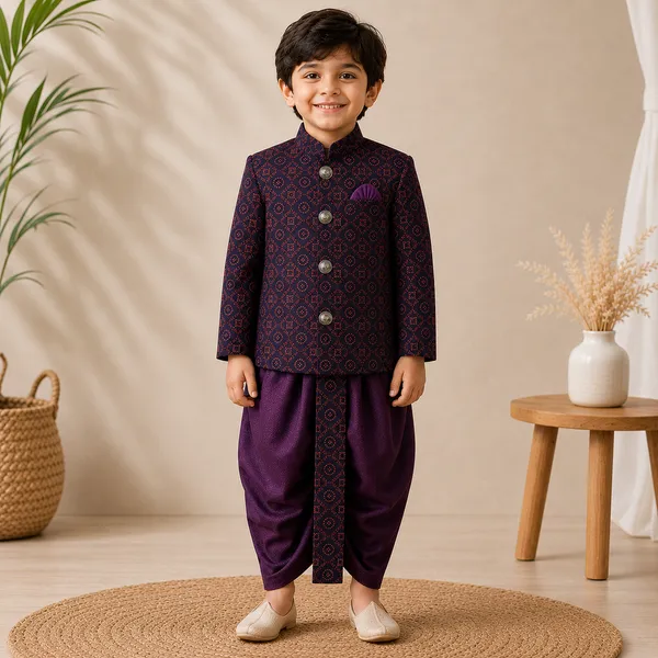 Neon_Boys_Wine_Printed_Ethnic_Jacket_Set_with_Pant_&_Dhoti
