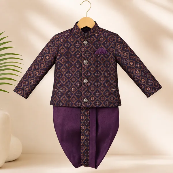 Neon_Boys_Wine_Printed_Ethnic_Jacket_Set_with_Pant_&_Dhoti