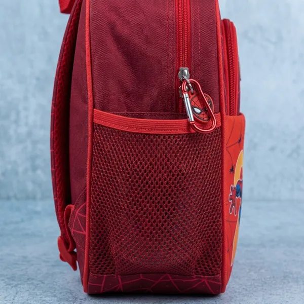 Nanhi_Smile_Spider-Man_Kids_School_Bag_|_Lightweight_Waterproof_Backpack_with_3_Compartments_|_Spacious_School_Bag_for_Boys_|_Nursery_to_Class_5_|_Red