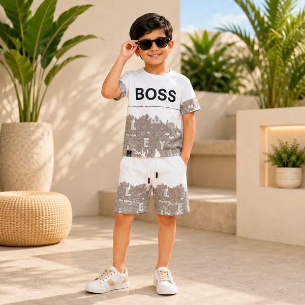 LIFE_STYLE_TRENDY__BOSS__PRINT_BOYS_T-SHIRT_&_SHORTS_SET___PREMIUM_STREET_STYLE_COLLECTION