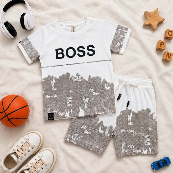 LIFE_STYLE_TRENDY__BOSS__PRINT_BOYS_T-SHIRT_&_SHORTS_SET___PREMIUM_STREET_STYLE_COLLECTION