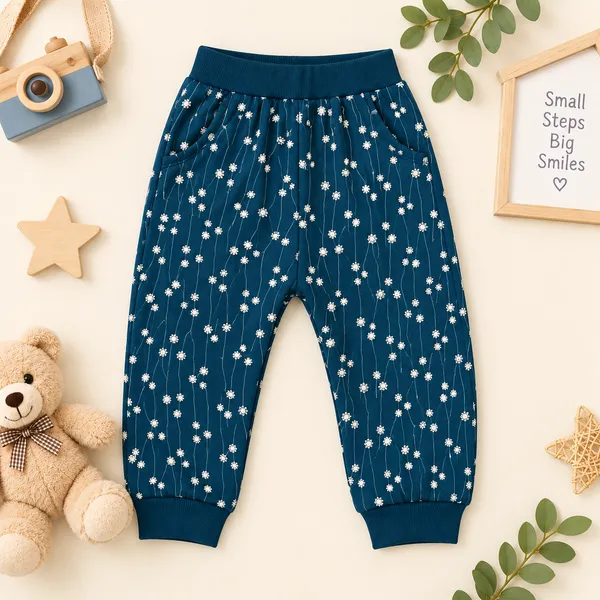 OLLYPOP_Baby_Girls_Teddy_Bear_Winter_Sweatshirt_&_Printed_Jogger_Set
