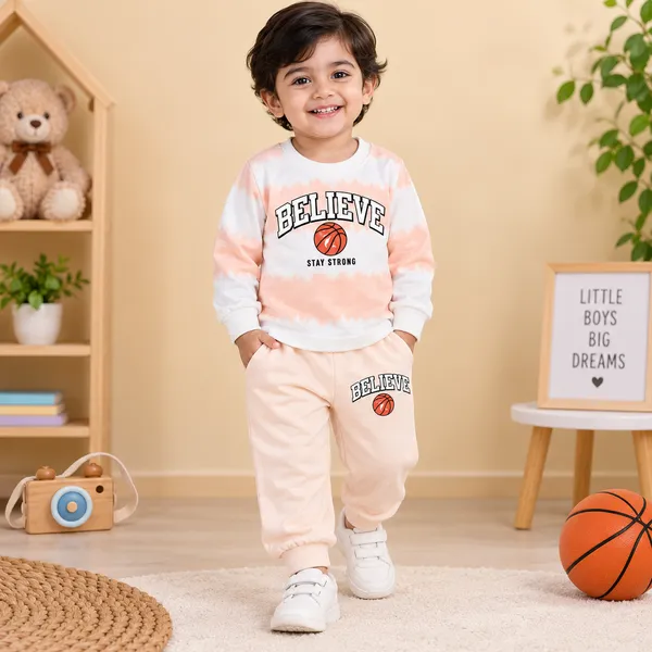O&O_Clothes_Baby_Boys_&_Girls_Believe_Basketball_Printed_Full_Sleeve_T-Shirt_&_Pajama_Set