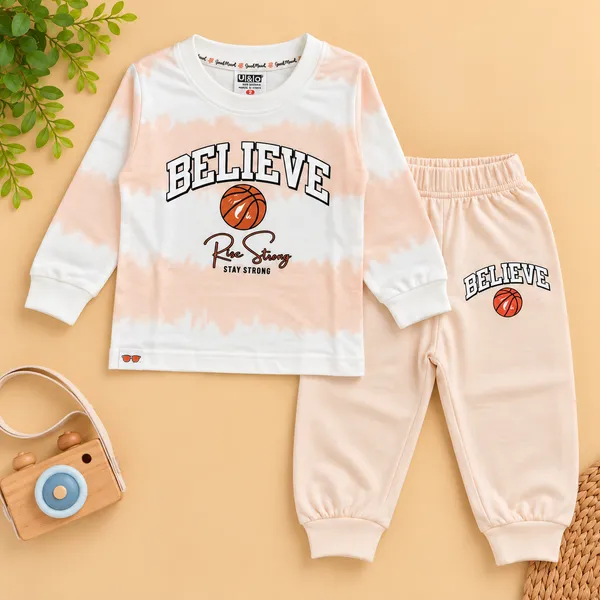 O&O_Clothes_Baby_Boys_&_Girls_Believe_Basketball_Printed_Full_Sleeve_T-Shirt_&_Pajama_Set