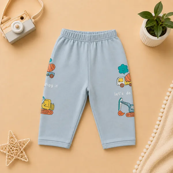 O&O_Clothes_Baby_Boys_&_Girls_Construction_Vehicle_Printed_Full_Sleeve_T-Shirt_&_Pajama_Set