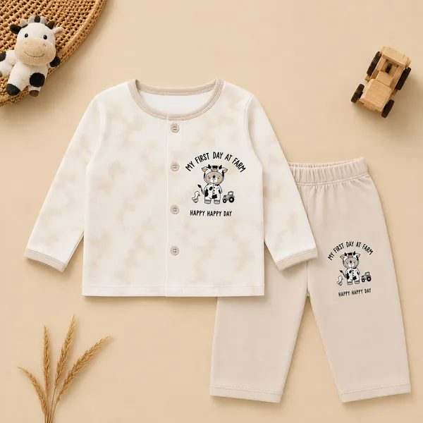O&O_Clothes_Baby_Boys_&_Girls_My_First_Day_At_Farm_Printed_Full_Sleeve_T-Shirt_&_Pajama_Set
