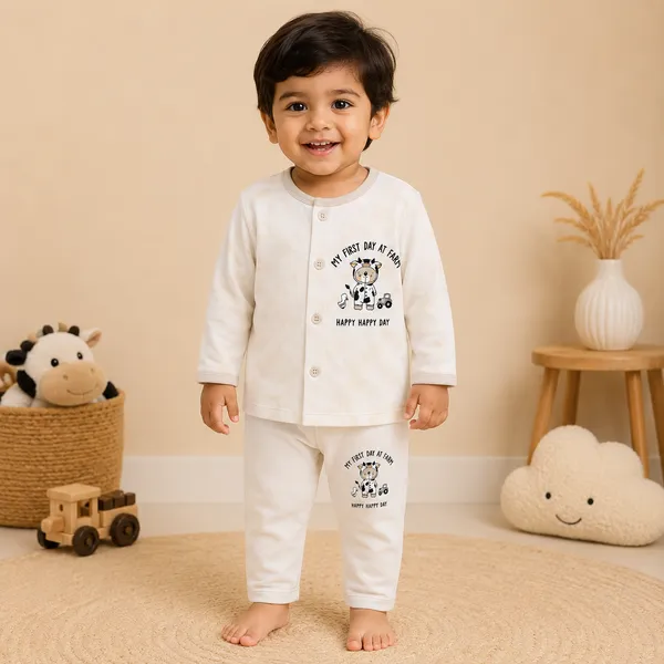 O&O_Clothes_Baby_Boys_&_Girls_My_First_Day_At_Farm_Printed_Full_Sleeve_T-Shirt_&_Pajama_Set