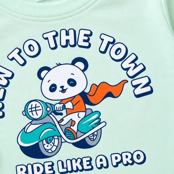 O&O_Clothes_Baby_Boys_&_Girls_New_To_The_Town_Printed_Full_Sleeve_T-Shirt_&_Pajama_Set
