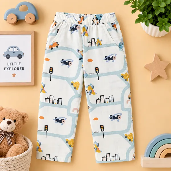 O&O_Clothes_Kids_Little_Explorer_Printed_Full_Sleeve_Shirt_&_Pajama_Set